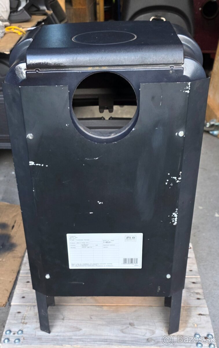 Liatinové kachle Jotul F 220 modročierný smalt - 4