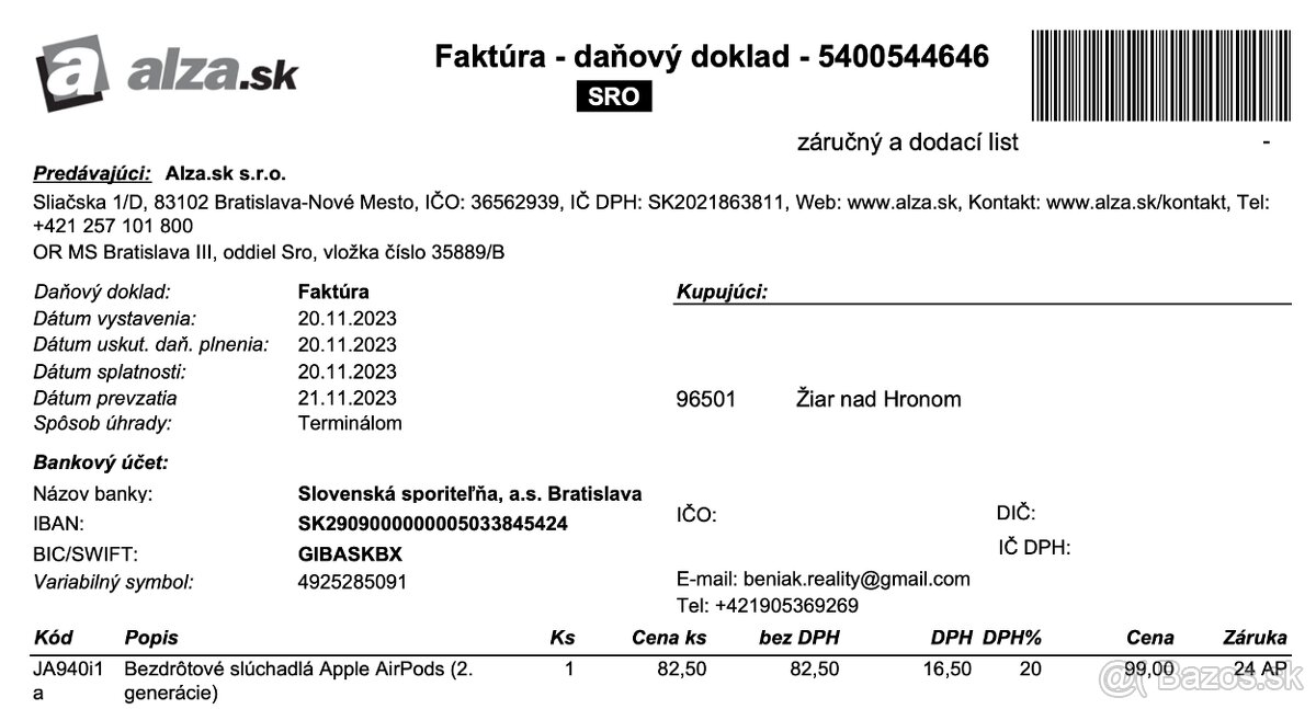 APPLE AIRPODS 2. GENERÁCIA - 4