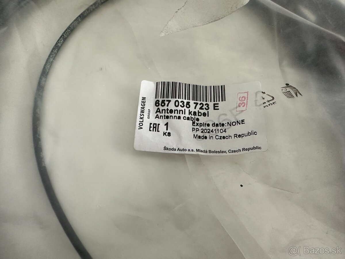 Originál Škoda Anténa, RJ, Kabeláž - 4