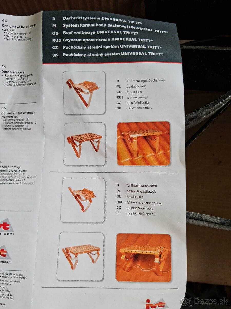 Pochôzny schodík na strechu - 4