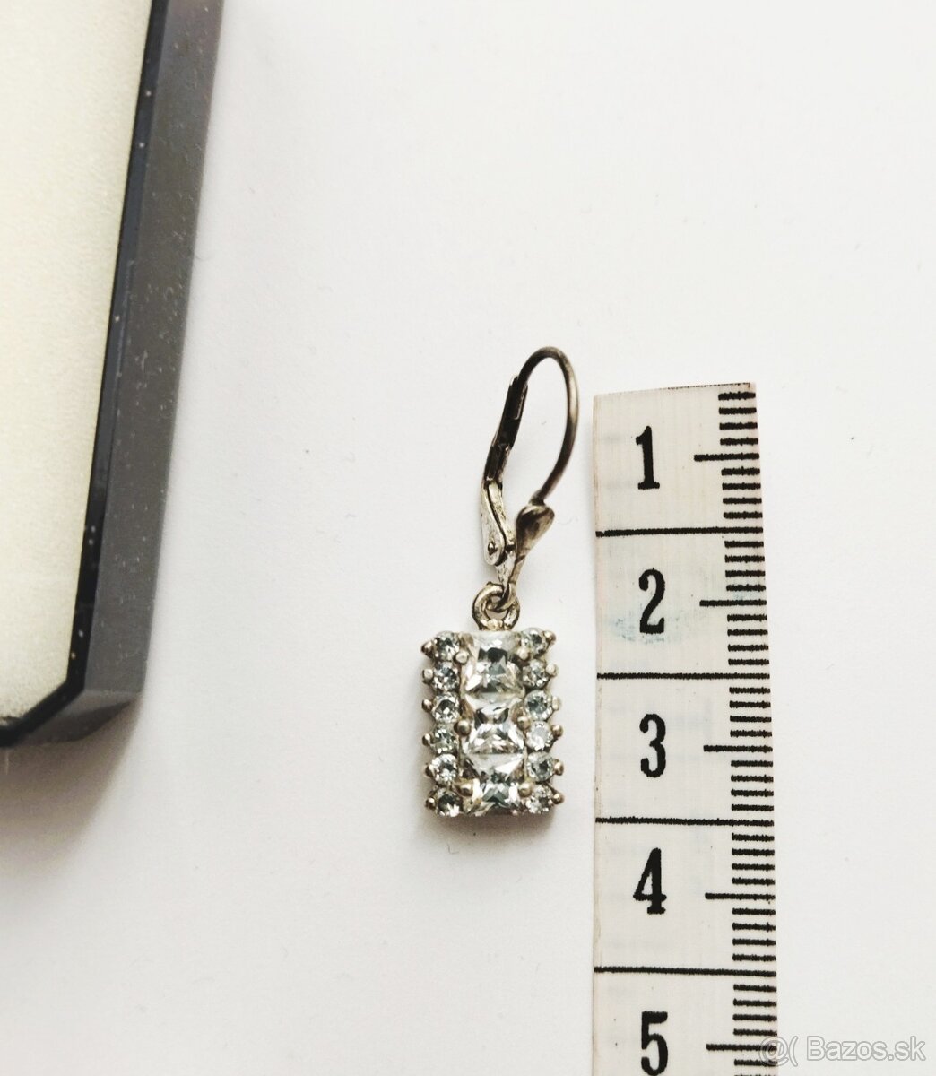 strieborné náušnice (Ag 925) - 4