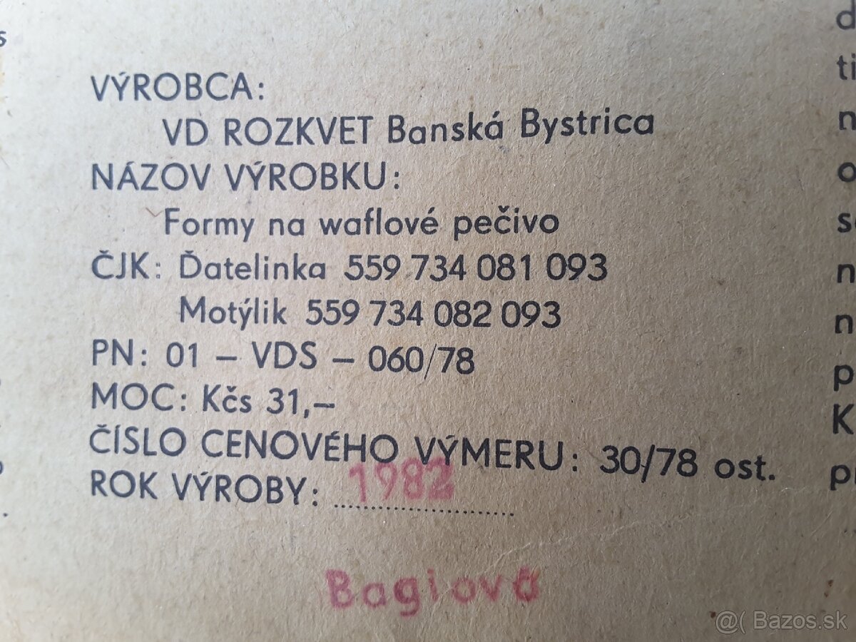 Stare formy na wafle - 4