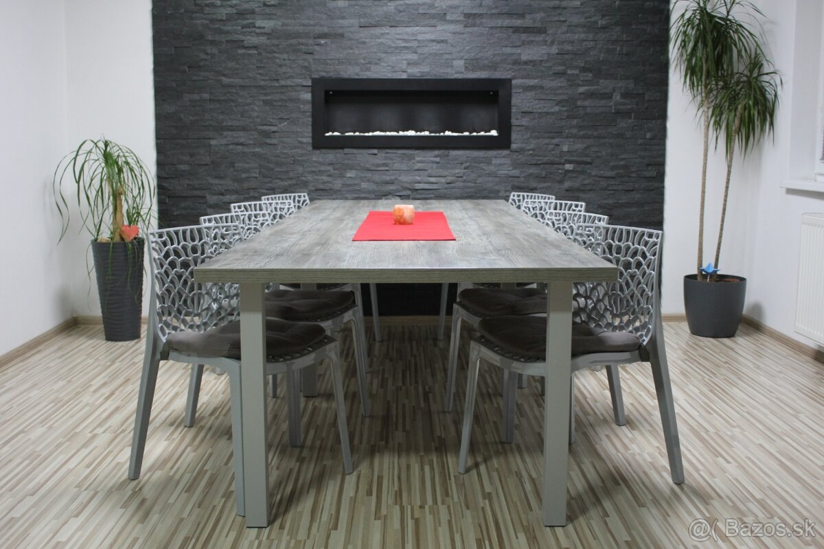 Nový jedálenský stôl pre 8-10 ľudí 300cm x 110cm - 4