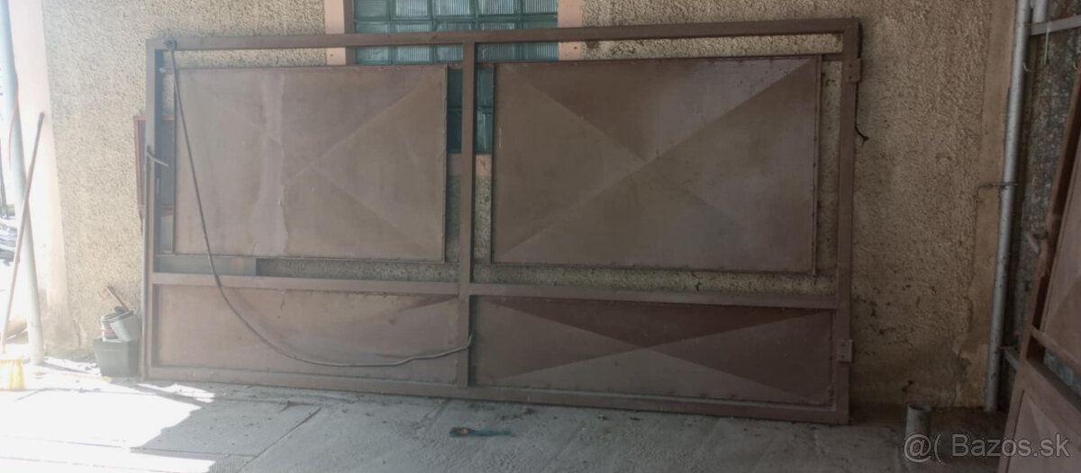 Kovová brána, bránka, plotový dielec - 4