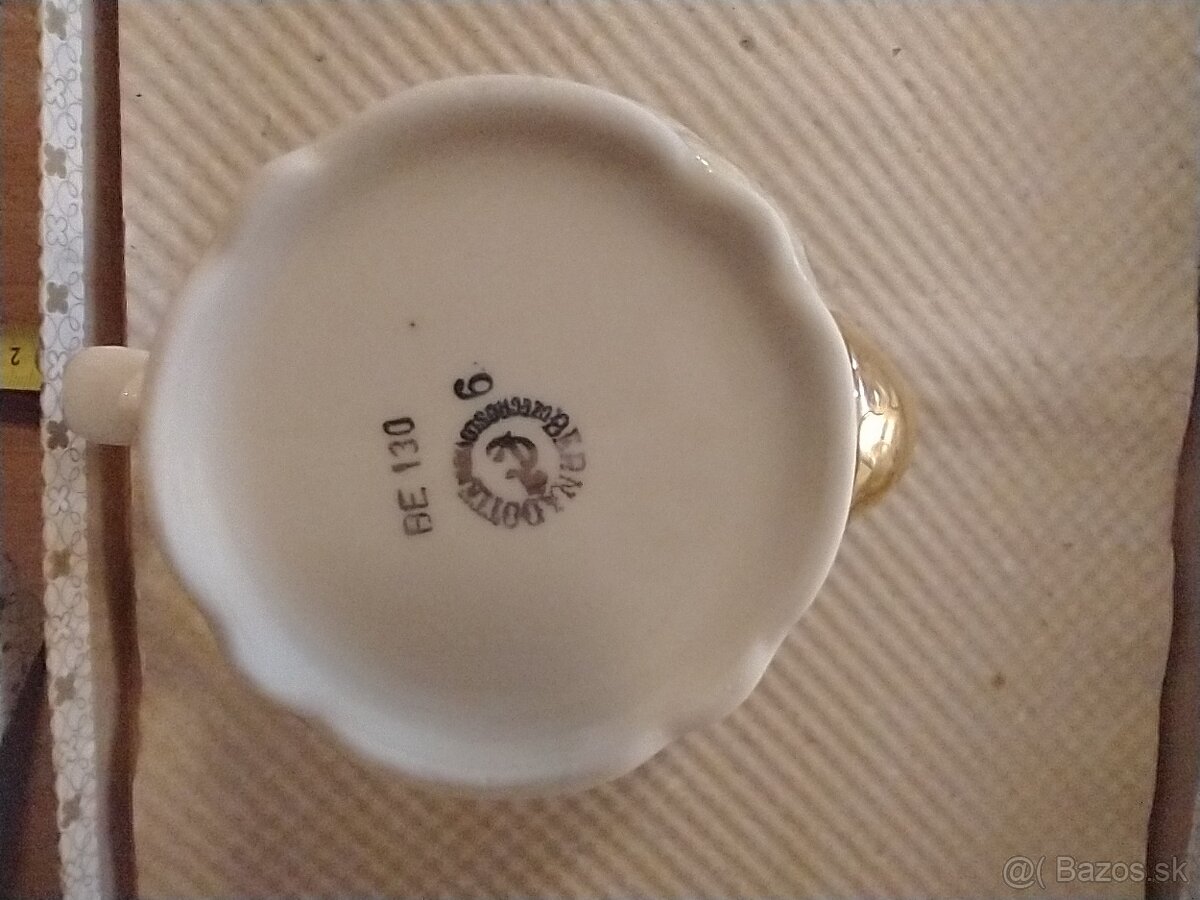 karvolarský porcelán, zlatá zuzana, štamperlíky - 4