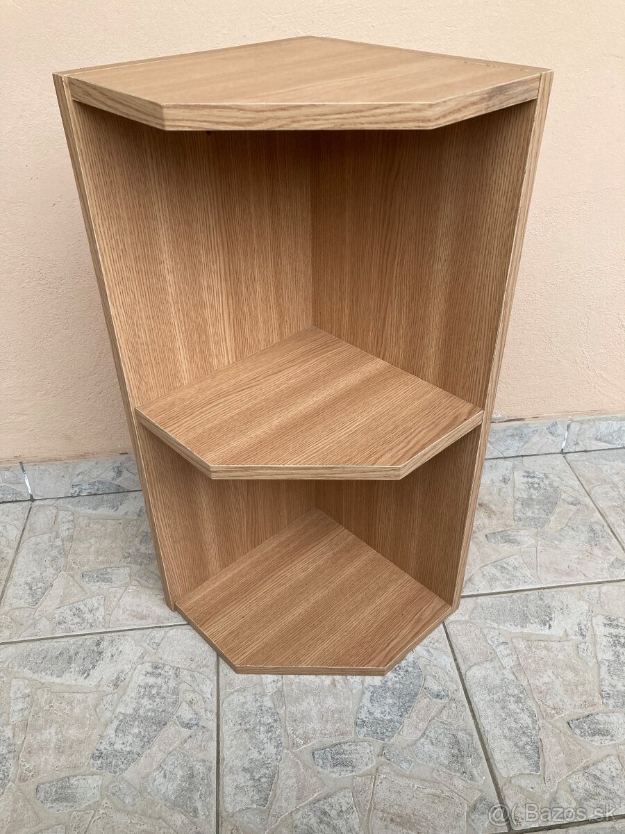 Predám rohové pličky vo vzore dub. - 4