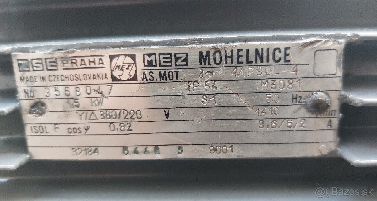 Motor 1,5kW 1410ot/min - 4