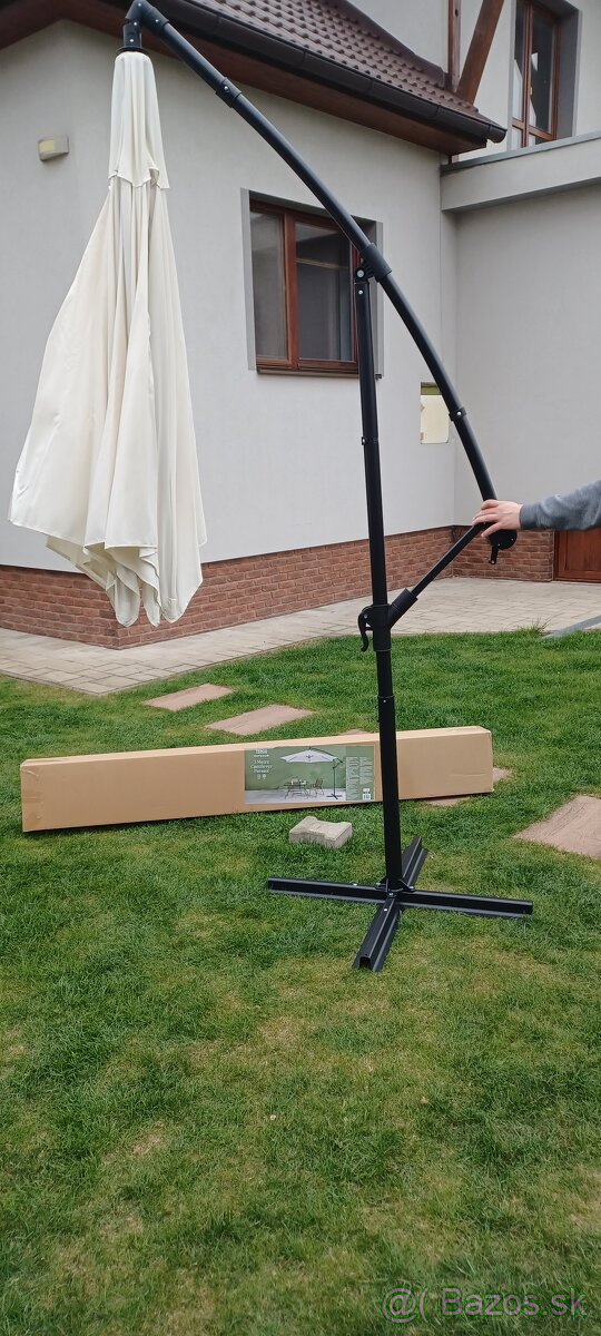 Slnečník biely 3m - 4