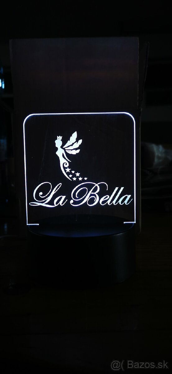 Led lampa s vlastným textom / logom - 4