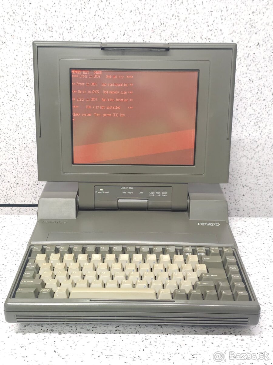 RETRO LAPTOP 》 TOSHIBA T3100 》HISTORICKÝ NOTEBOOK - 4