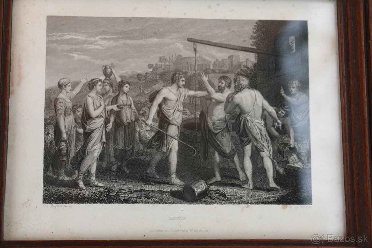 Starý grafický list z 19. storočia - 4