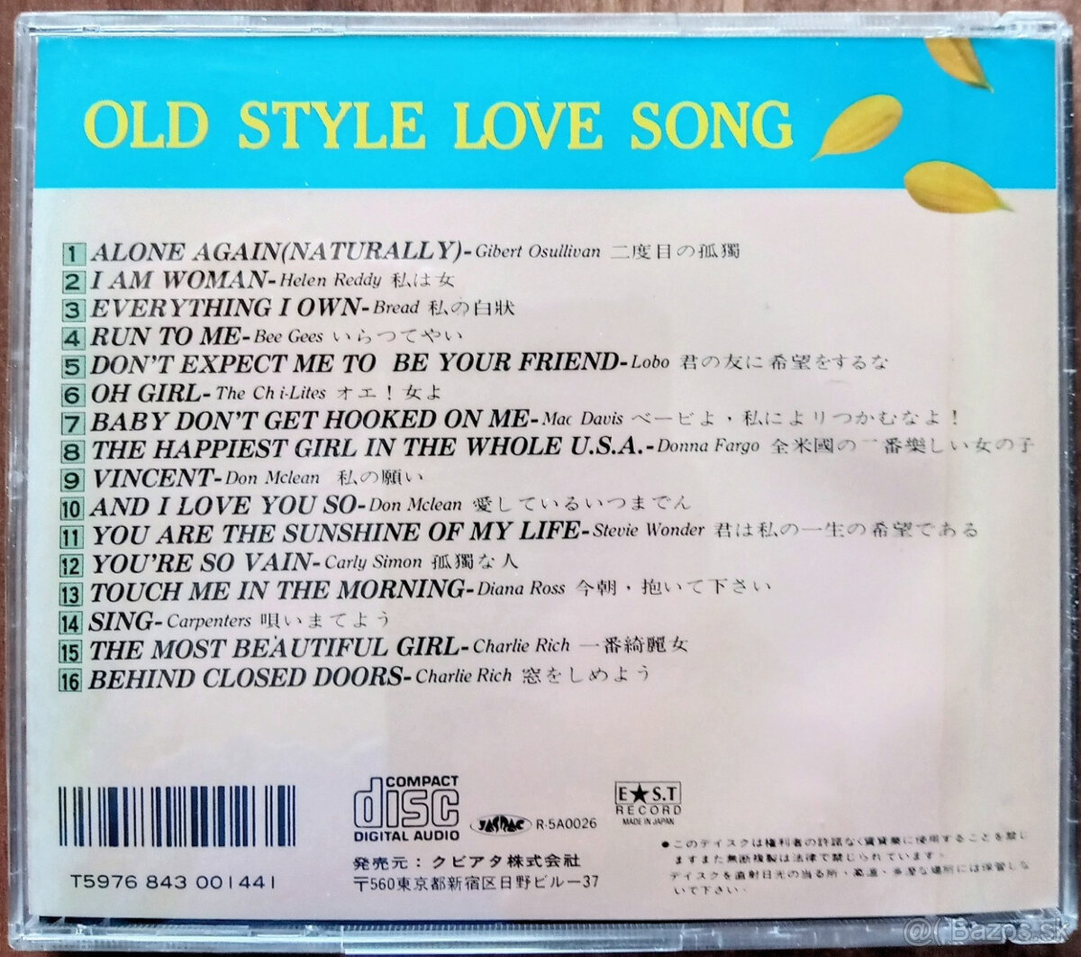 Predám originálne CD " Old style love song " - 4