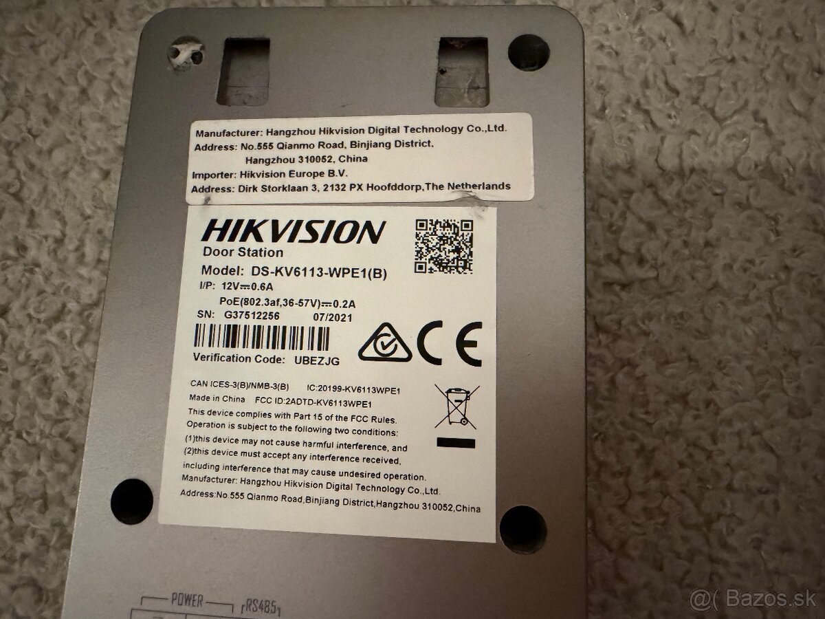 Videovrátnik Hikvision - 4