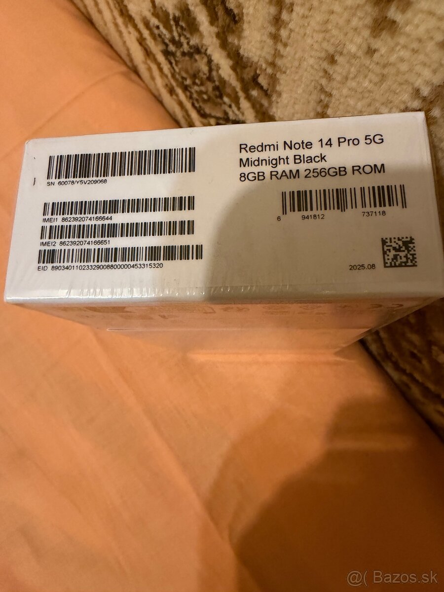 Predam Xiaomi REDMI NOTE 14 Pro 5G 8GB RAM 256GB ROM Black. - 4