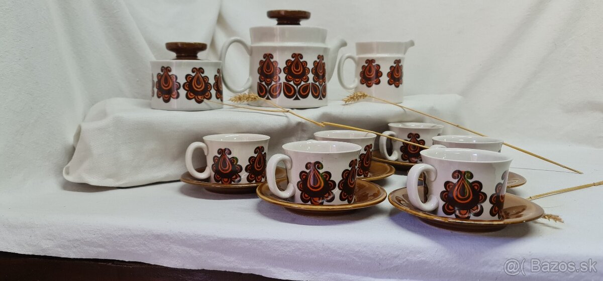Čajová súprava KERA VITRAL Czechoslovakia - 4