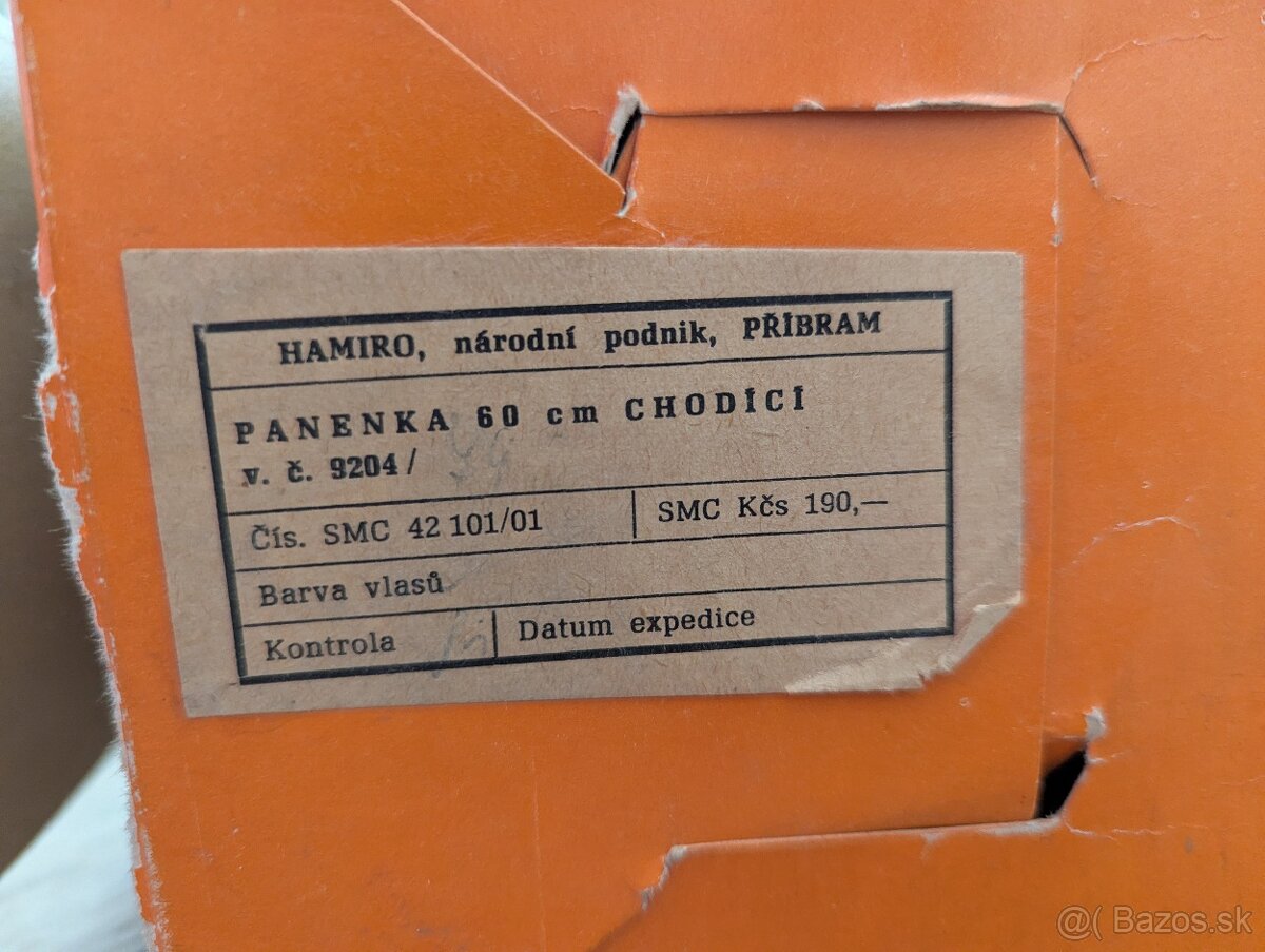 Retro Chodící panenka HAMIRO, 60 cm - 4