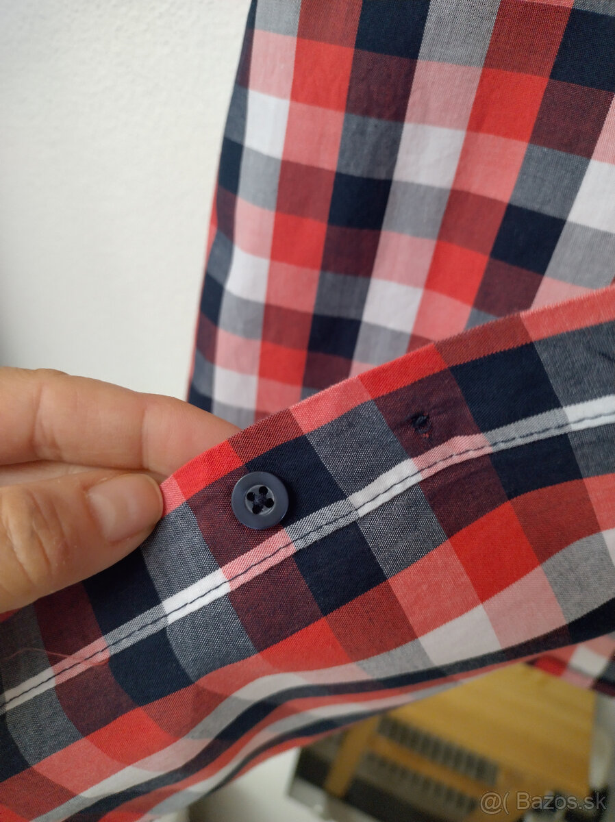 panska kockovana cervenociernobiela kosela - 4