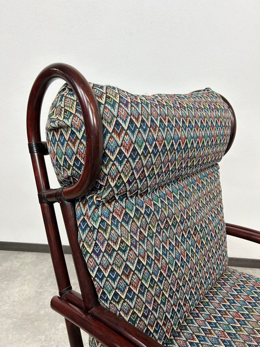 Masívne kreslo ušiak s podnožou Gervasoni Italy - 4