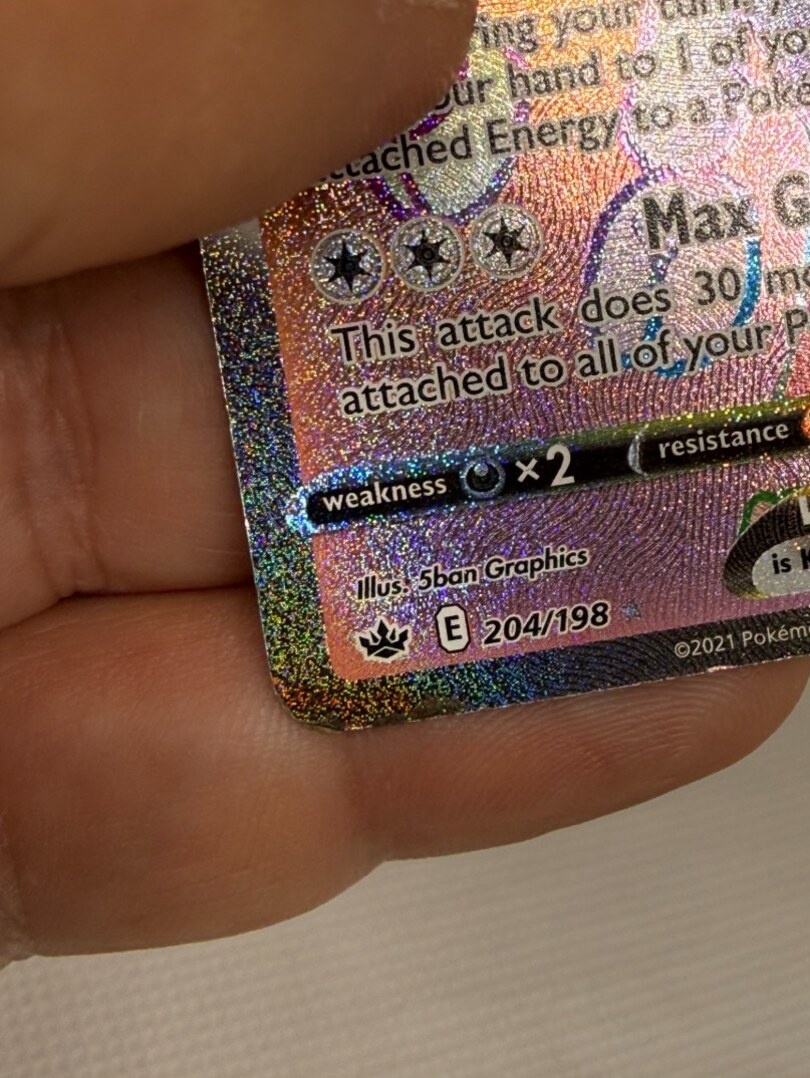 Originál Pokémon – Calyrex VMAX 204/198, MP stav - 4