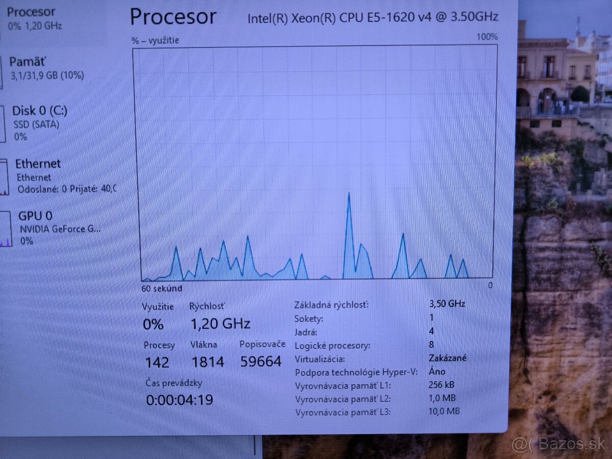 Predam pc hp Z440 cpu xeon E5 core4/8 ddr4 64gb ram - 4
