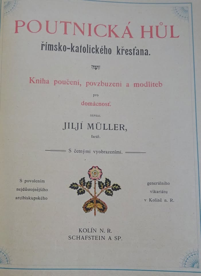 Poutnická hul rím.-katolíckeho kresťana,r.1898,kameňotlač - 4