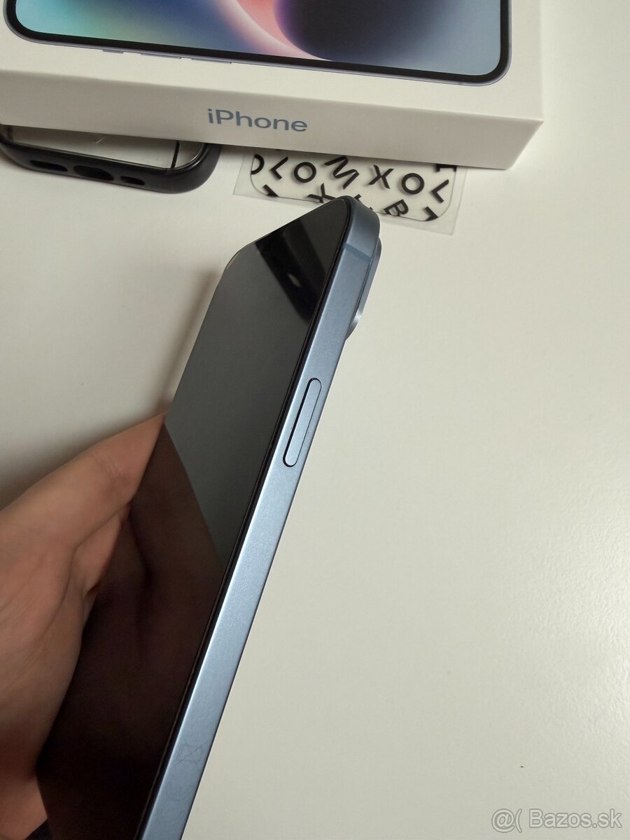 Predám iPhone 14 128gb modrý. Bol nosený v obale, má nalepen - 4