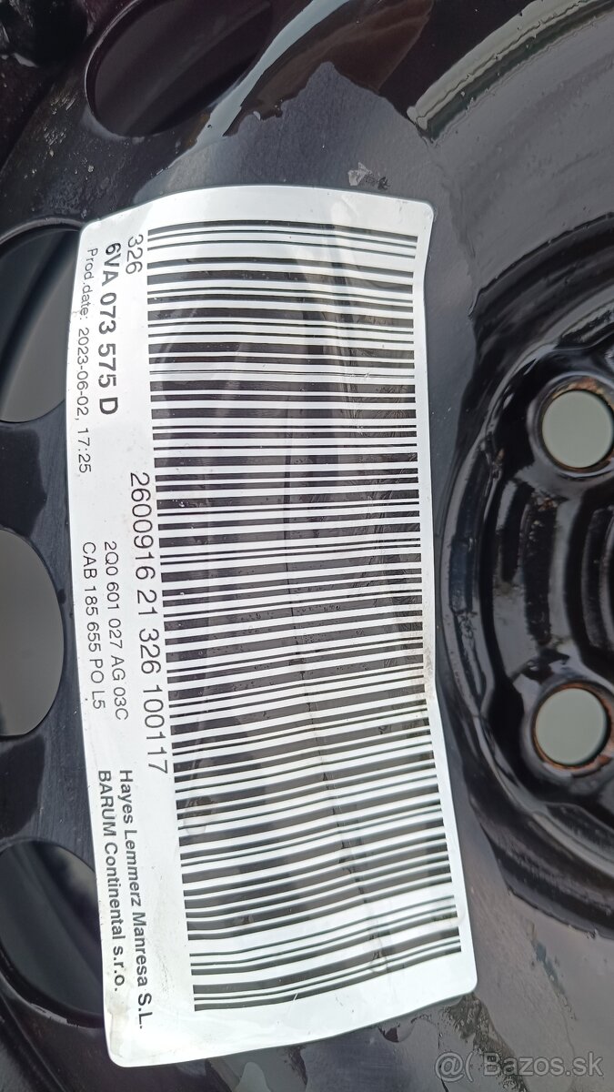 plechové disky Škoda, rozteč 5x100 R15 - 4