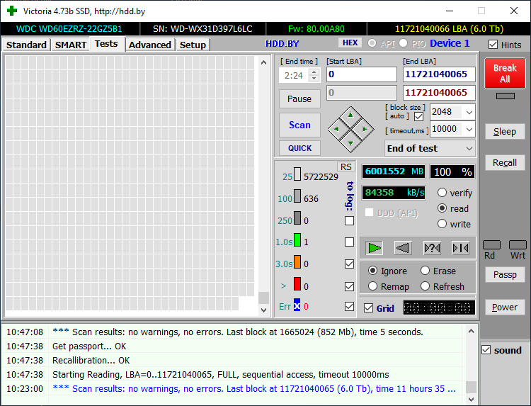 Western Digital, 6TB, WD60EZRZ - 4