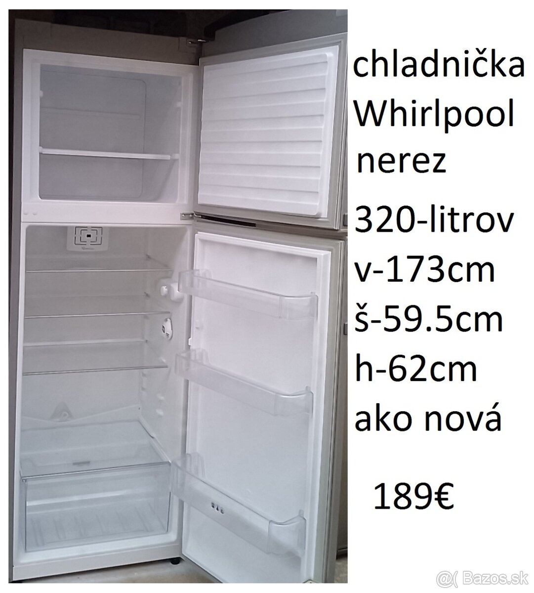 predám chladničku s mrazničkou-nerez aj bielu - 4