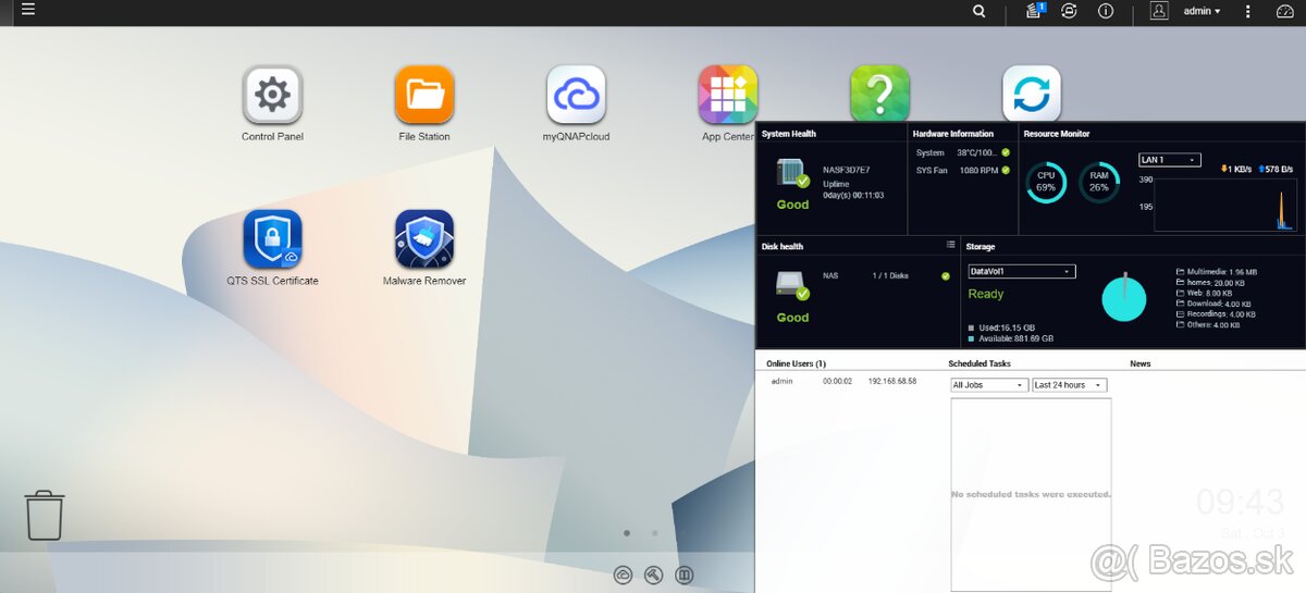 NAS QNAP TAS-168(EU) 1TB HDD - 4