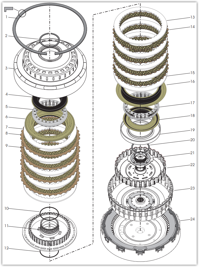 Automatická prevodovka powershift Ford oprava - repas - 4