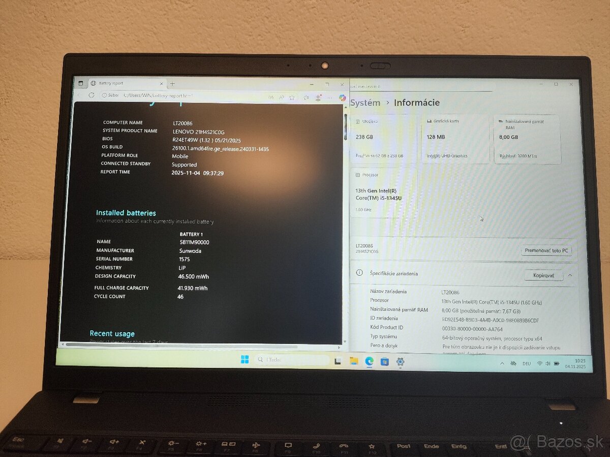 Lenovo ThinkPad L15 Gen 4 – i5-1345U, 8 GB RAM, 256 GB SSD - 4