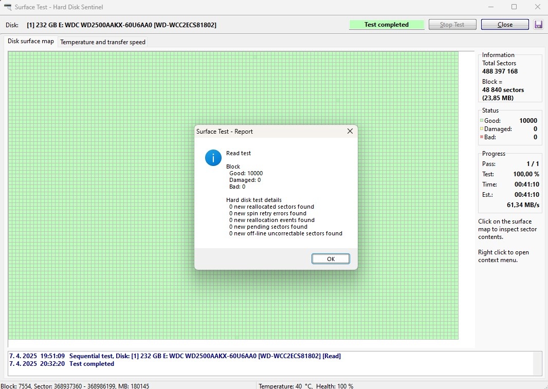 3,5" HDD Western Digital Blue, 250 GB, 7200 rpm, WD2500AAKX - 4