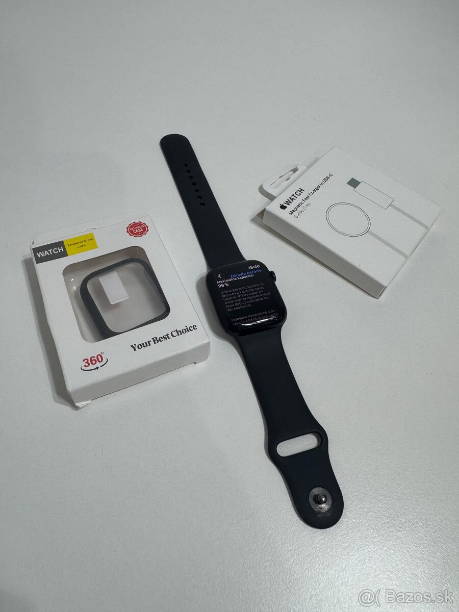 Apple Watch 9 Black 45 mm Celluar 99% batéria - 4