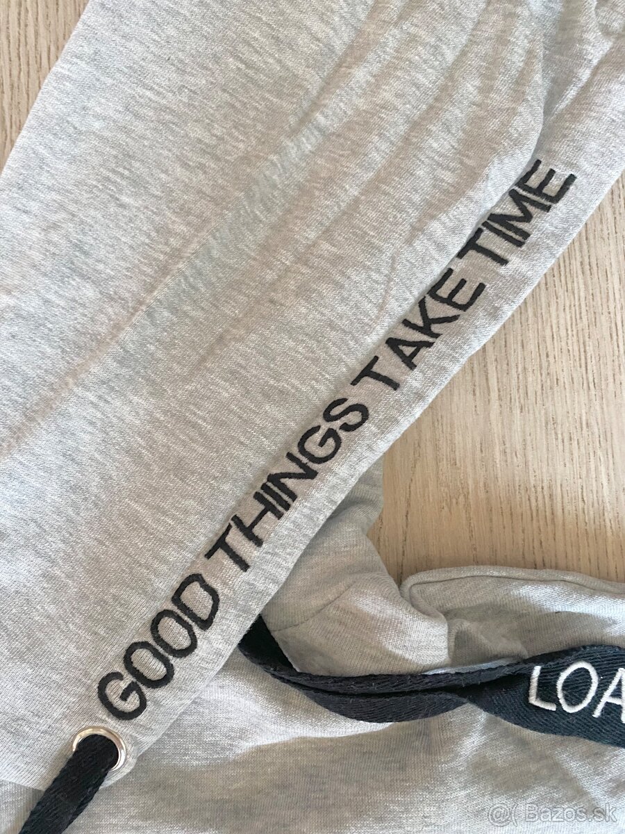 Dámska sivá mikina s nápisom - 4