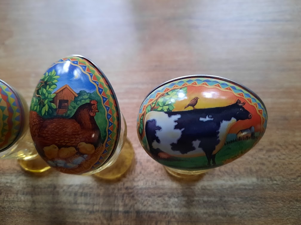 VEĽKONOČNÉ VAJÍČKA kovové / drevené - 4