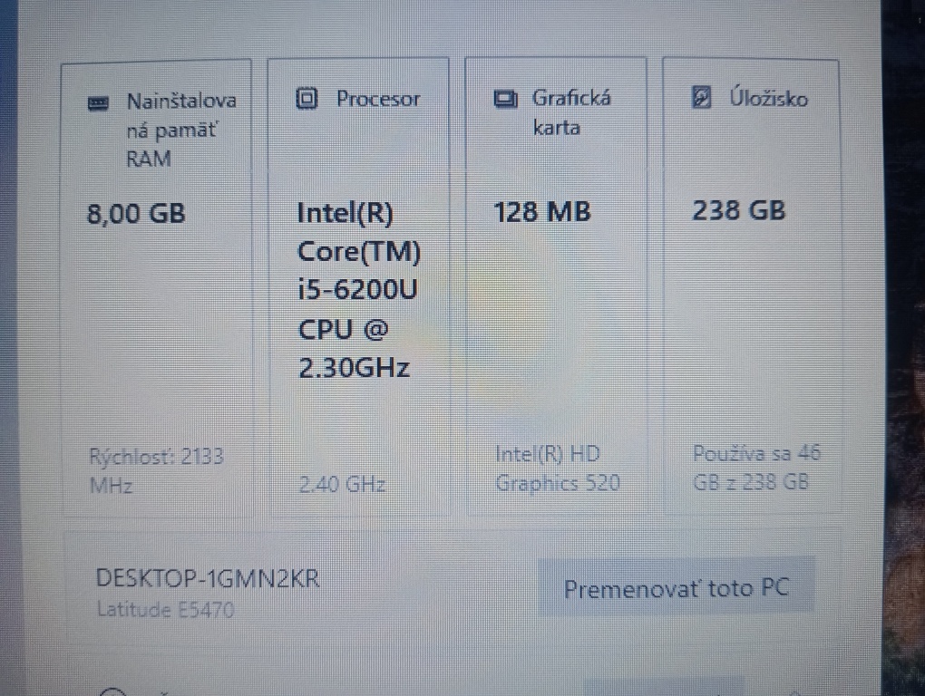 rozpredám na diely Dell latitude e5470 - 4