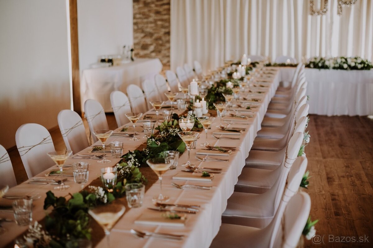 Spandexove návleky na stoličky - prenájom 0,8€ až 1€ / ks. - 4