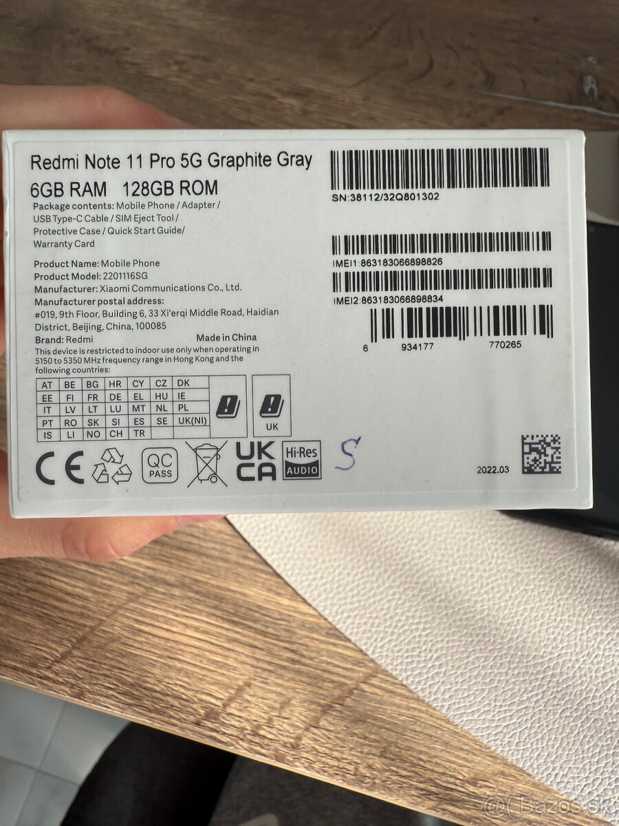 Xiaomi redmi note 11 pro 5g 6gb 128gb - 4