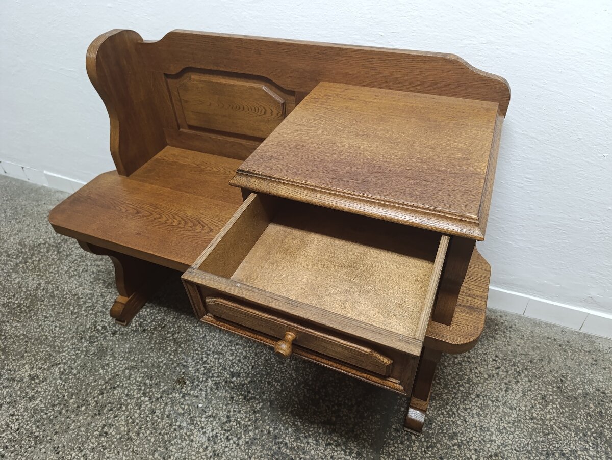 Rustikální botník / lavice, nábytek z masívu - 4