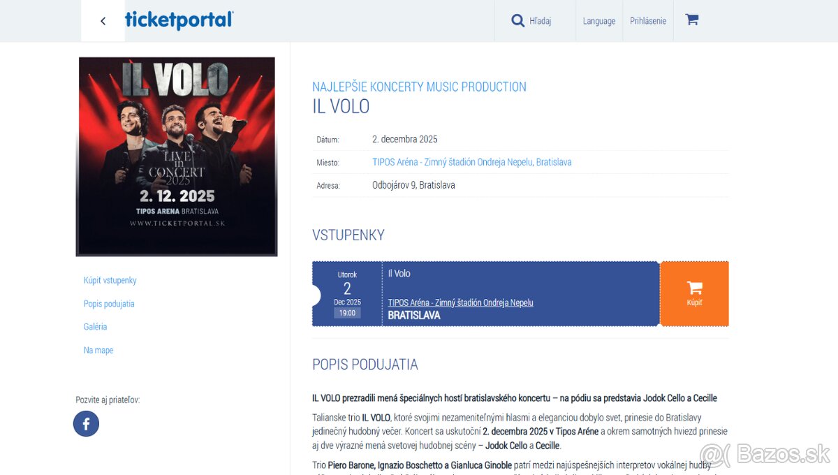 Vstupenky IL VOLO - 4