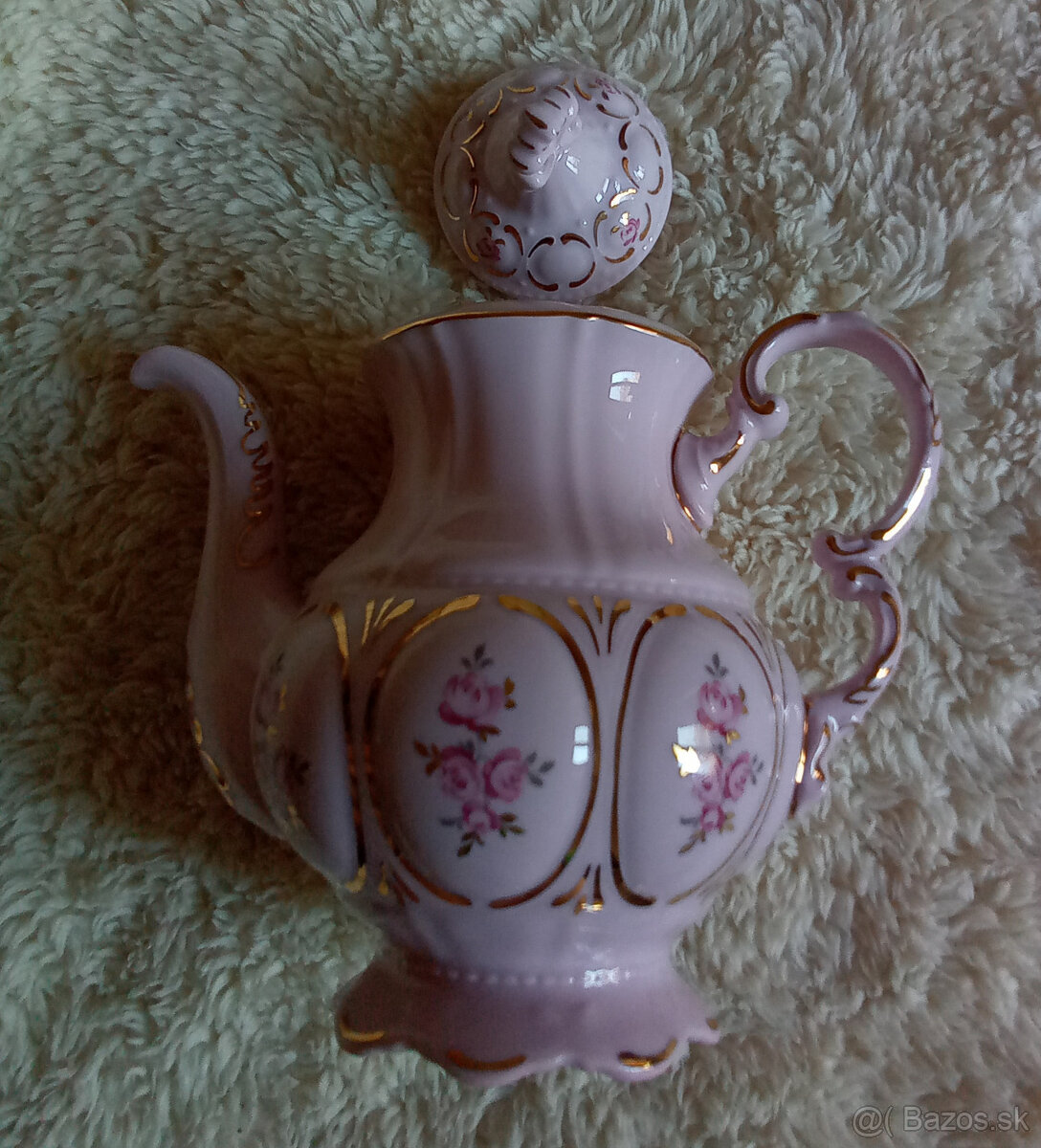 Kanvica na Kávu - Ružový Porcelán - 4