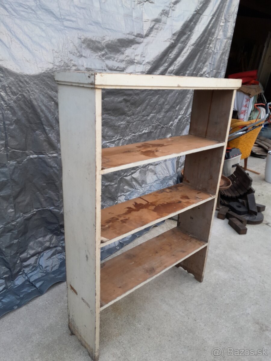 Predám starú drevenú poličku - 4