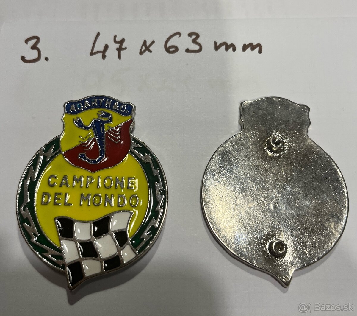 Nápisy Abarth, Fiat - 4