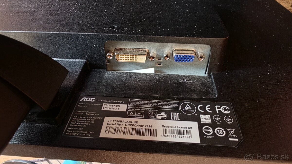 LCD monitor AOC 21,5" - 4