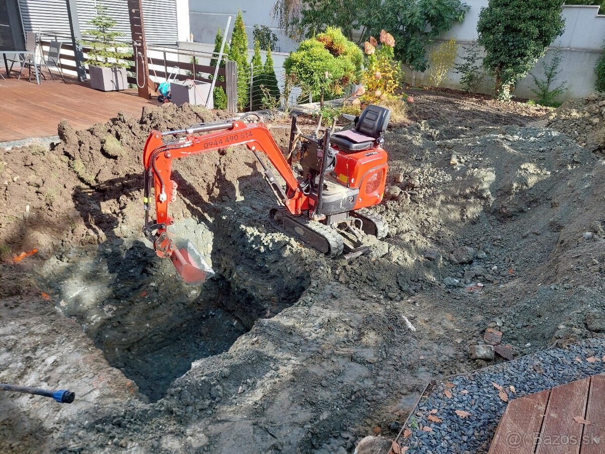 Vykopove práce MinibagerZB - 4