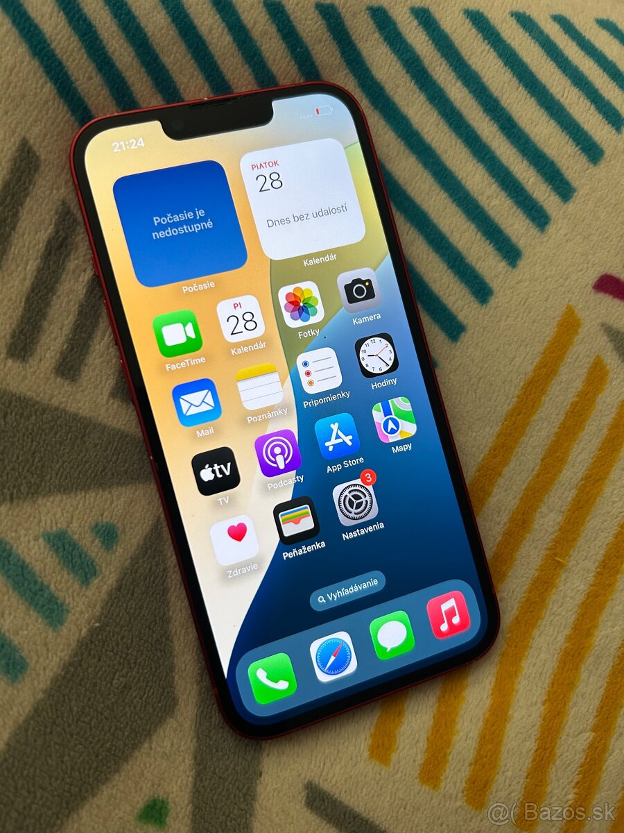Iphone 13 128GB red - 100% batéria - 4