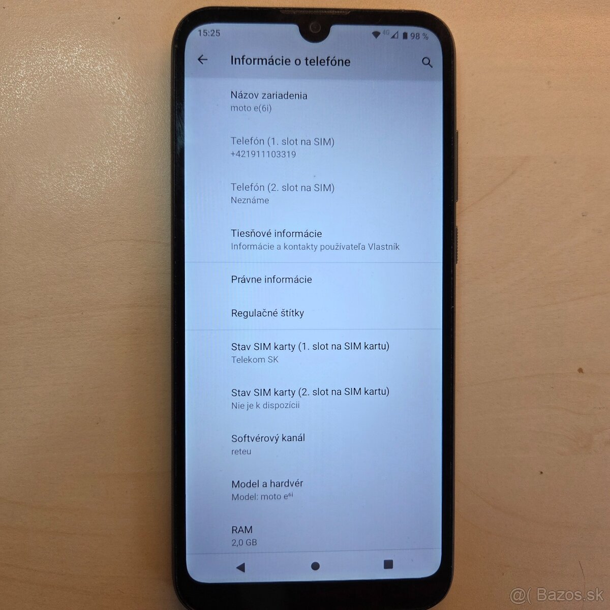 Motorola Moto E6i, 2021, 2/32GB - 4