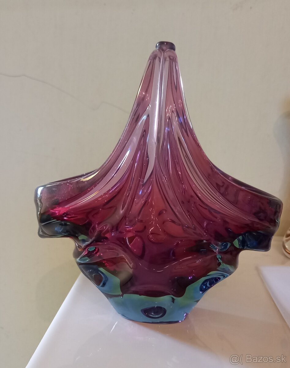 Vaza a kosik hutne sklo - 4