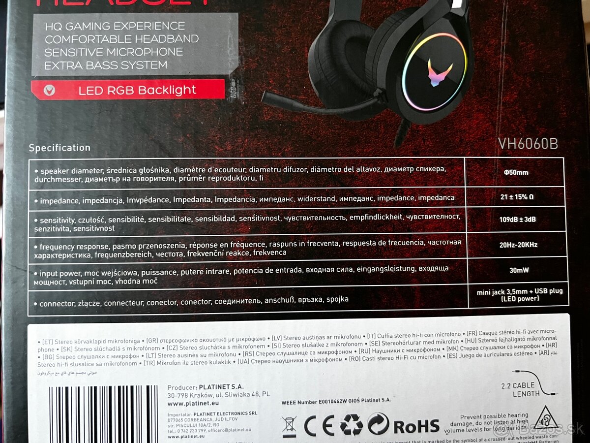 Herné Slúchadlá Varr - 4